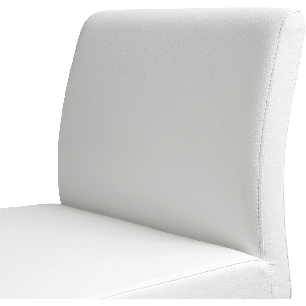 Denmark White Stainless Steel Barstool - Set of 2