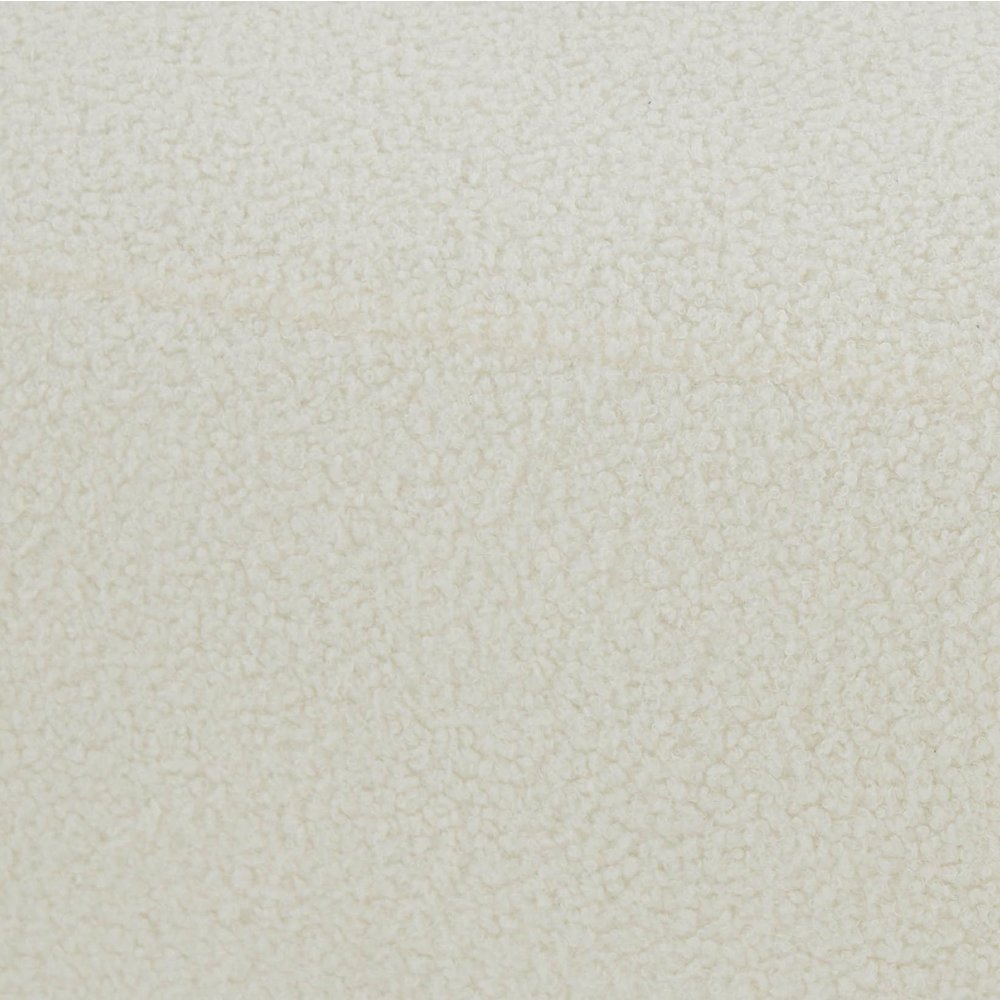 Calliope Cream Vegan Shearling Modular Ottoman