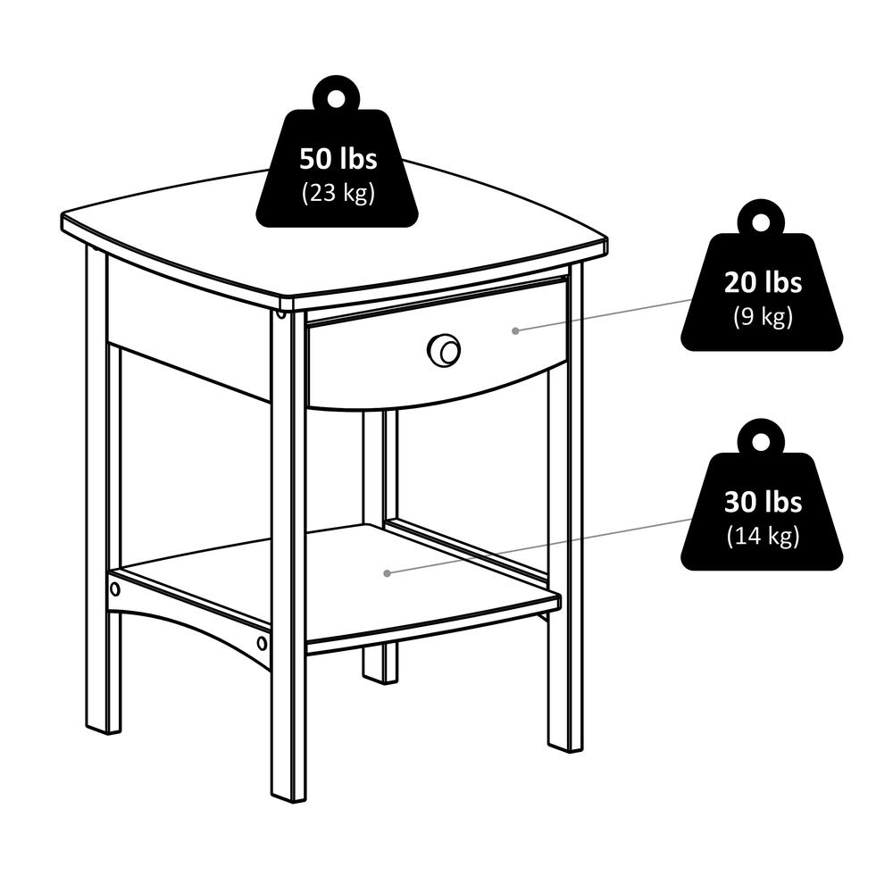 Claire Accent Table Black Finish