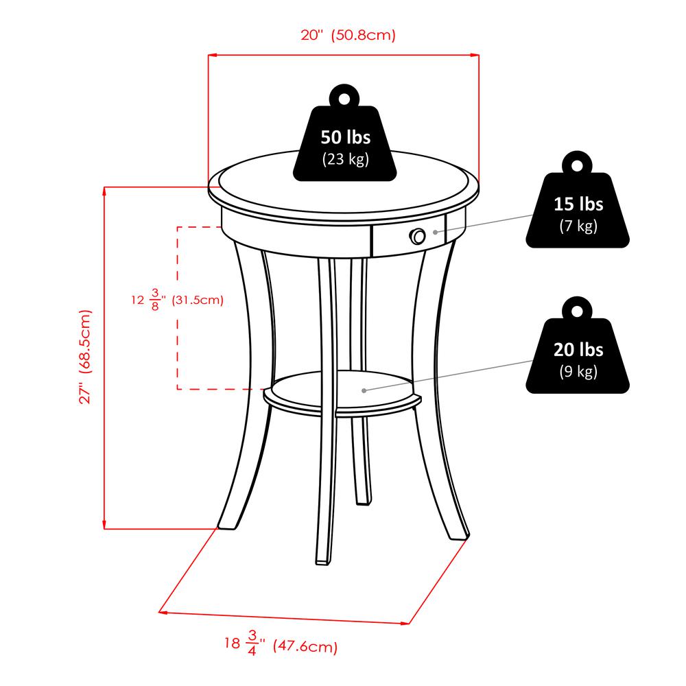 Sasha Round Accent Table