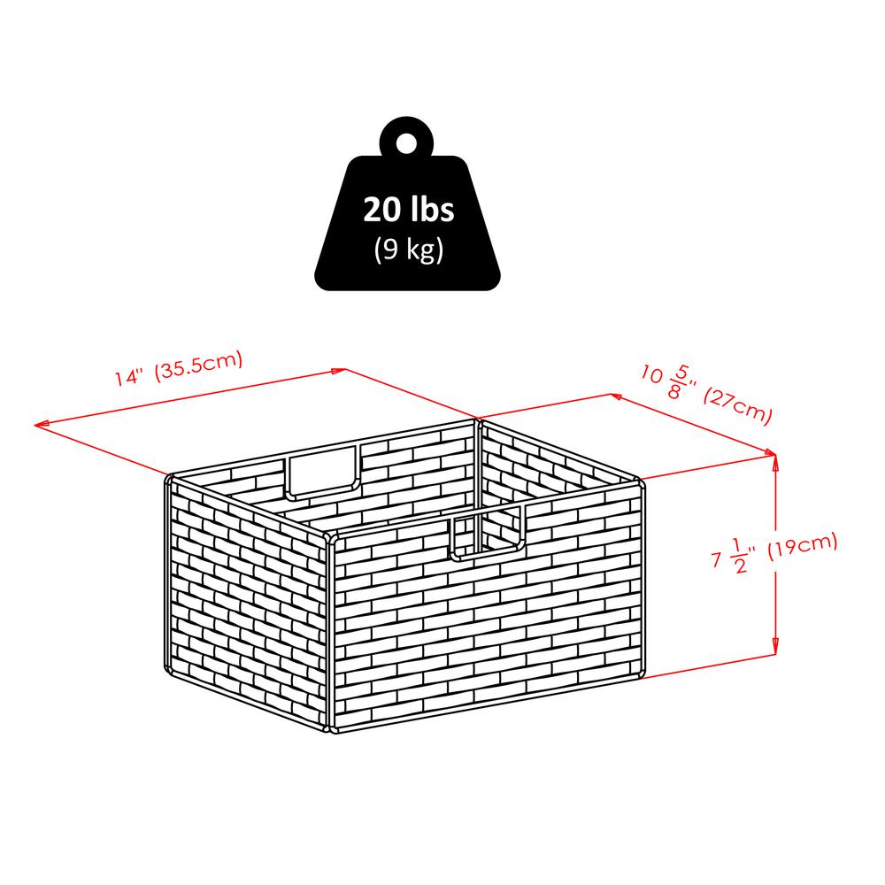 Omaha Storage Rack with 3 Foldable Baskets