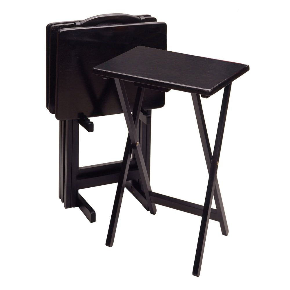 Alex 5-Pc Tv Table Set Black, 19.06 x 14.57 x 25.98, Black