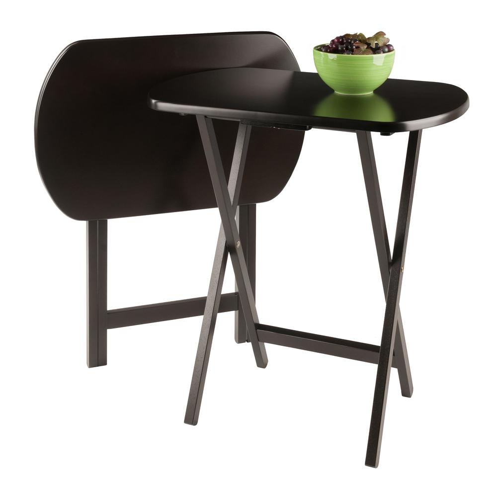 Cade 2-Pc Set Oversize Oblong Snack Table Coffe Finish