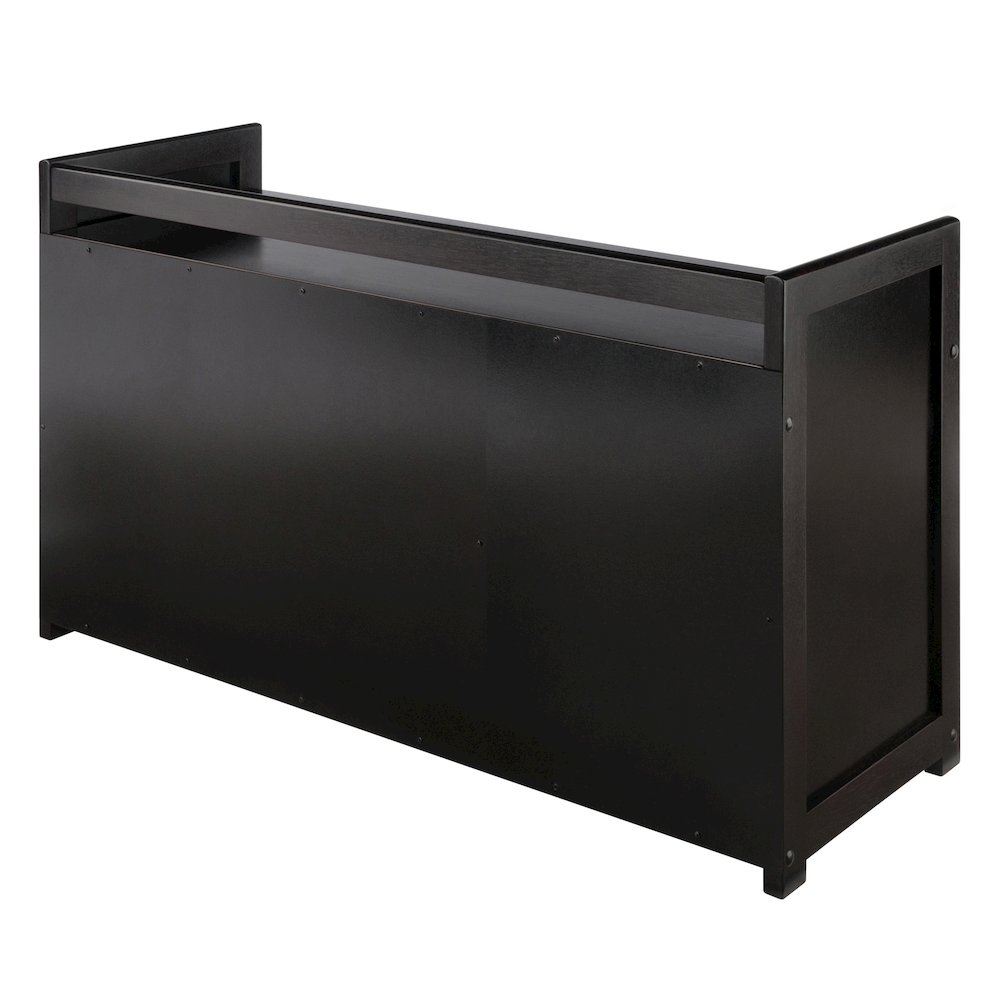 Addison 4-Pc Storage Bench with 3 Foldable Woven Baskets, Espresso and Chocolate