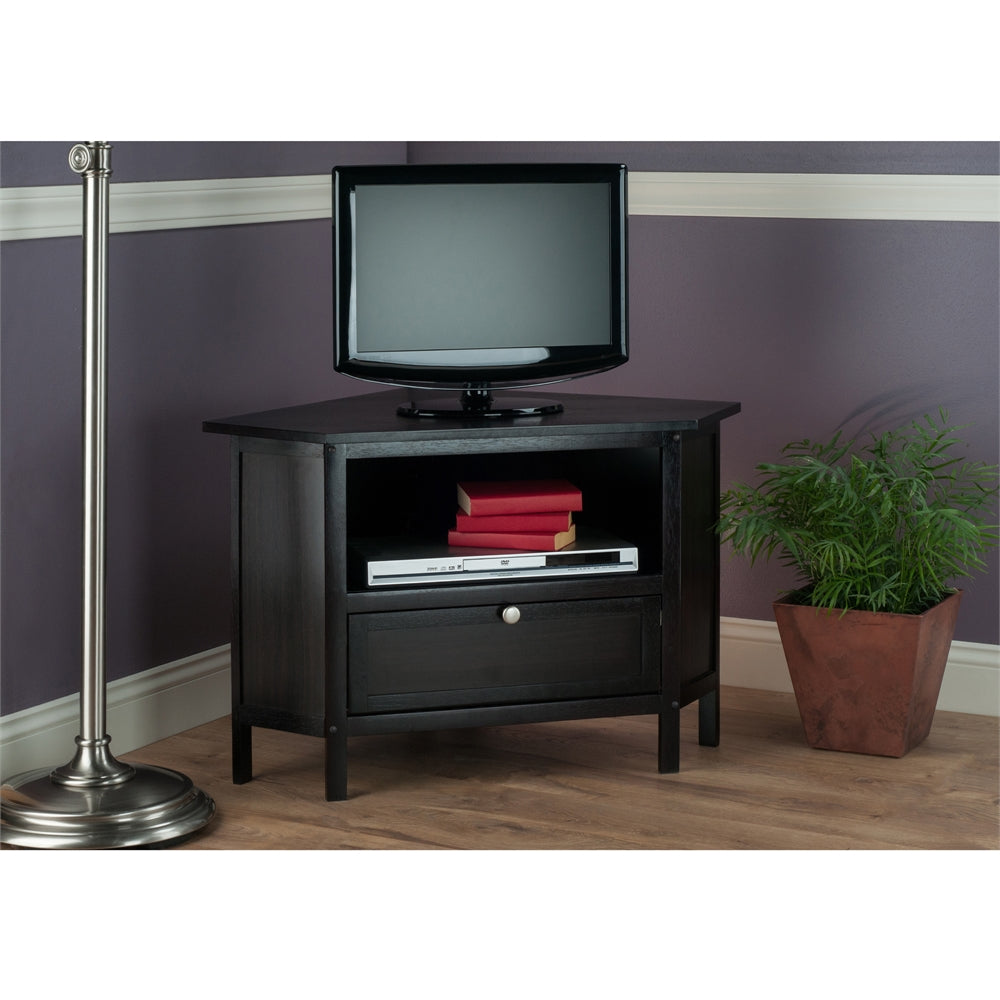 Zena Corner TV Stand Espresso