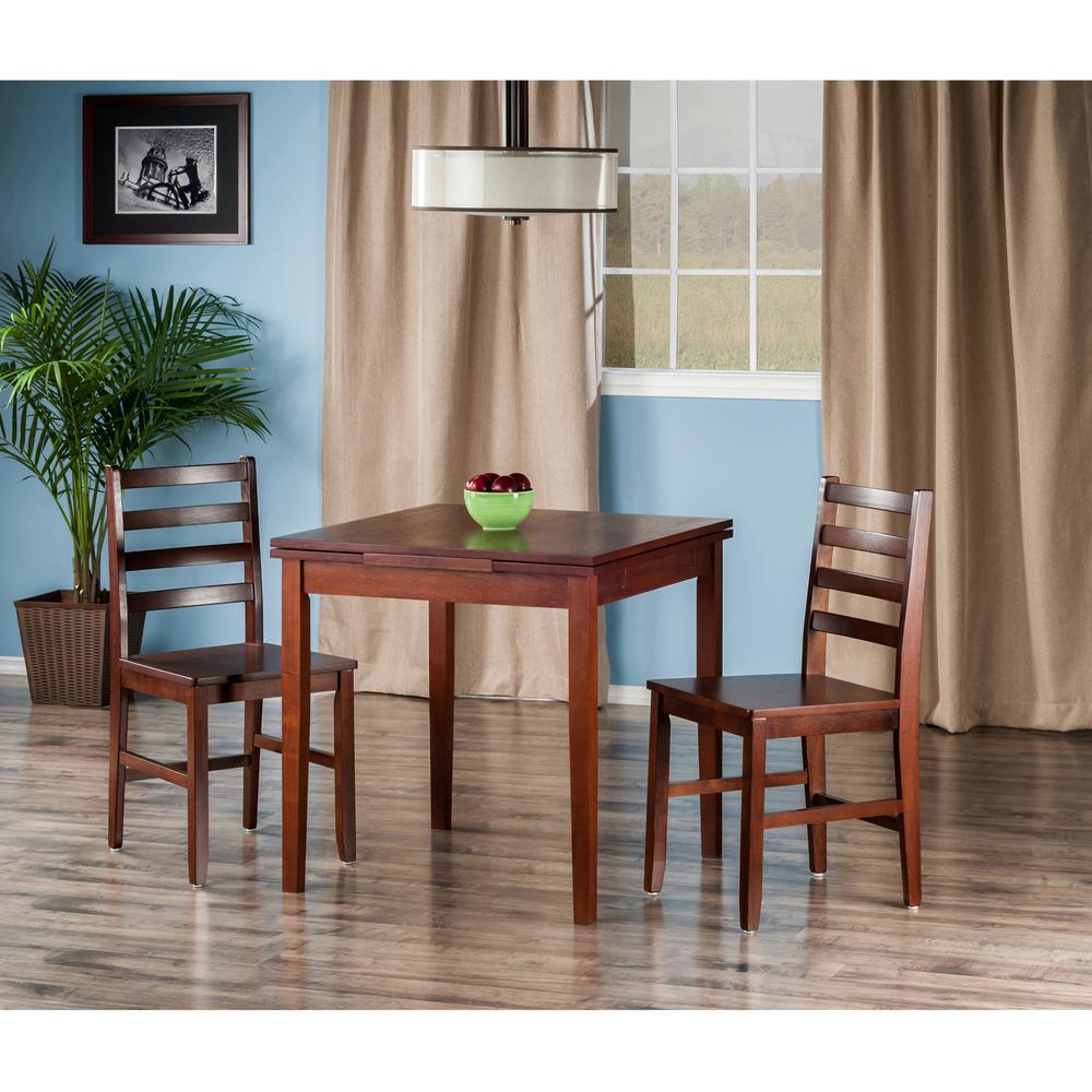 Pulman 3-Pc Set Extension Table w/ 2 Ladder Back Chairs