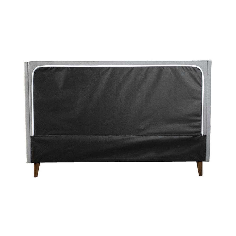 Maddison Upholstered Queen Bed In A Box W/ 2 Nightstands