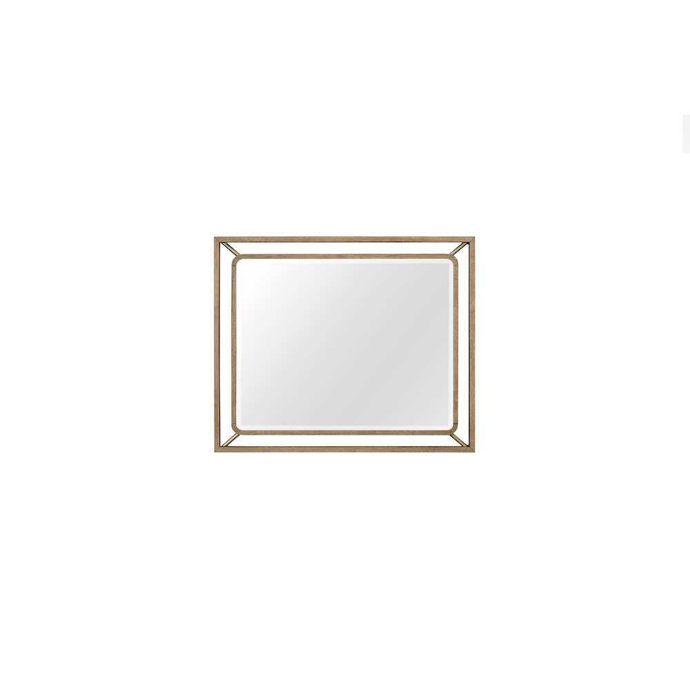 Aurora Wood & Metal Mirror