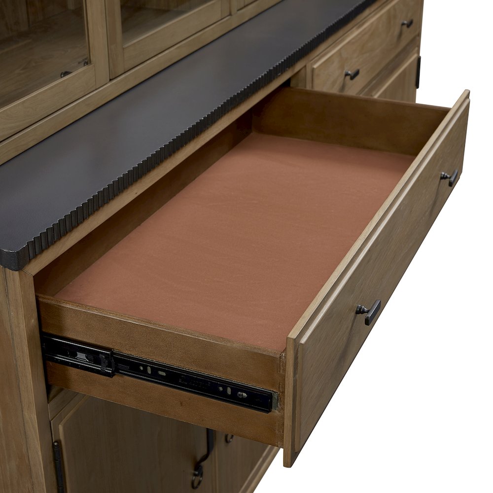 Magnolia 2 Piece Cabinet (Hutch & Buffet) - Almond