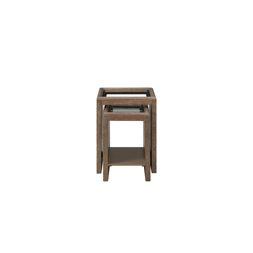 Transitional lements Nesting Table