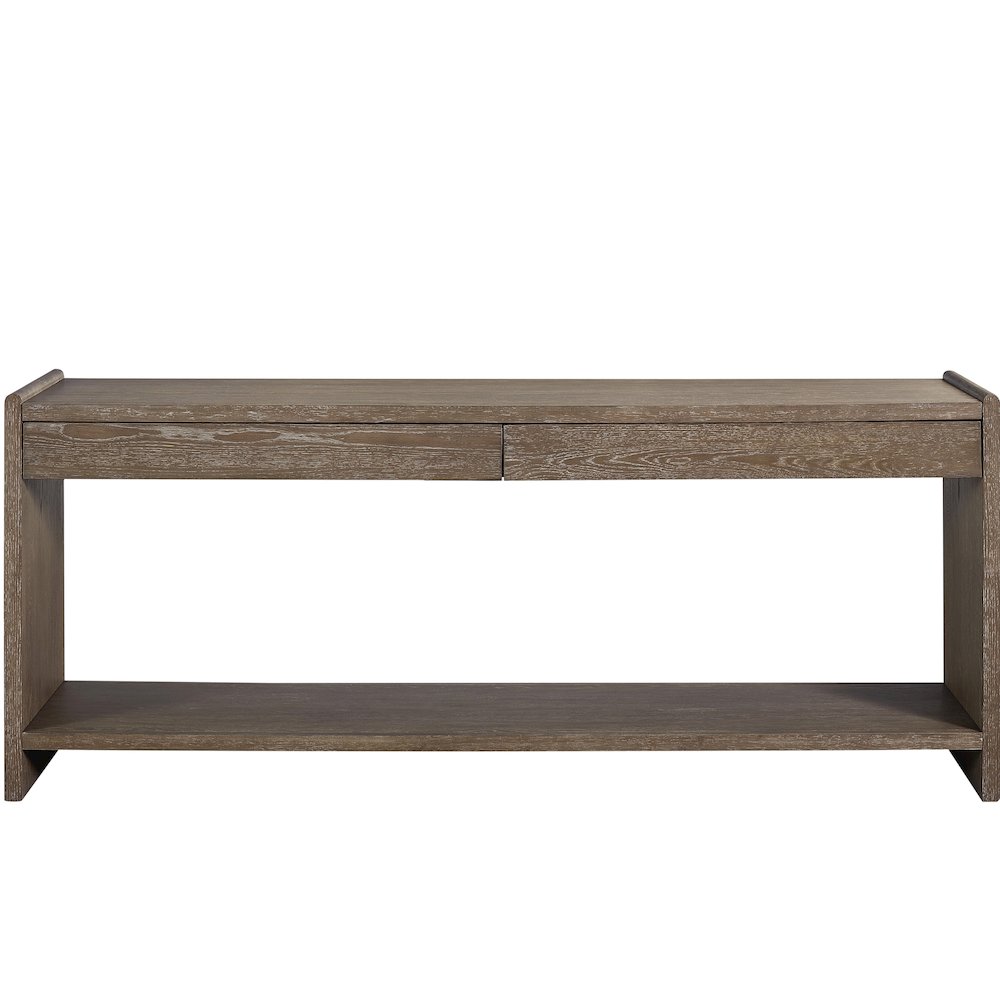 Transitional Elements Sofa Table 2 Drawer - Cocoa