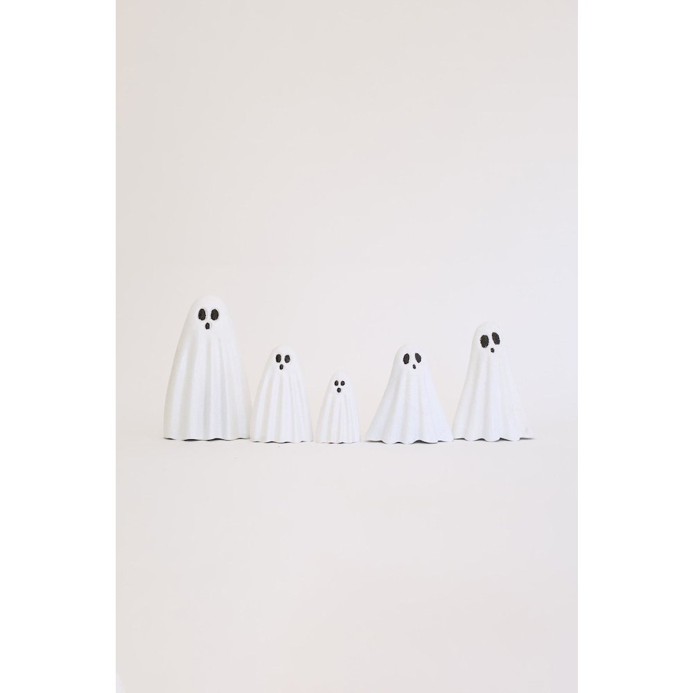 Set Of Five Halloween Ghosts