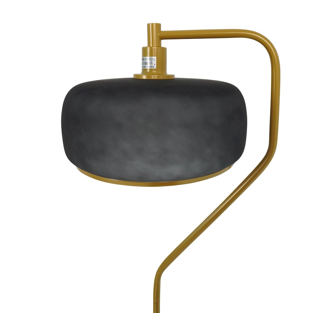 Astris Floor Lamp Black Sprayed and Gold