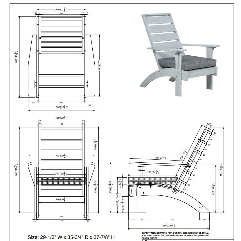 Rockport Gray Outdoor Chair