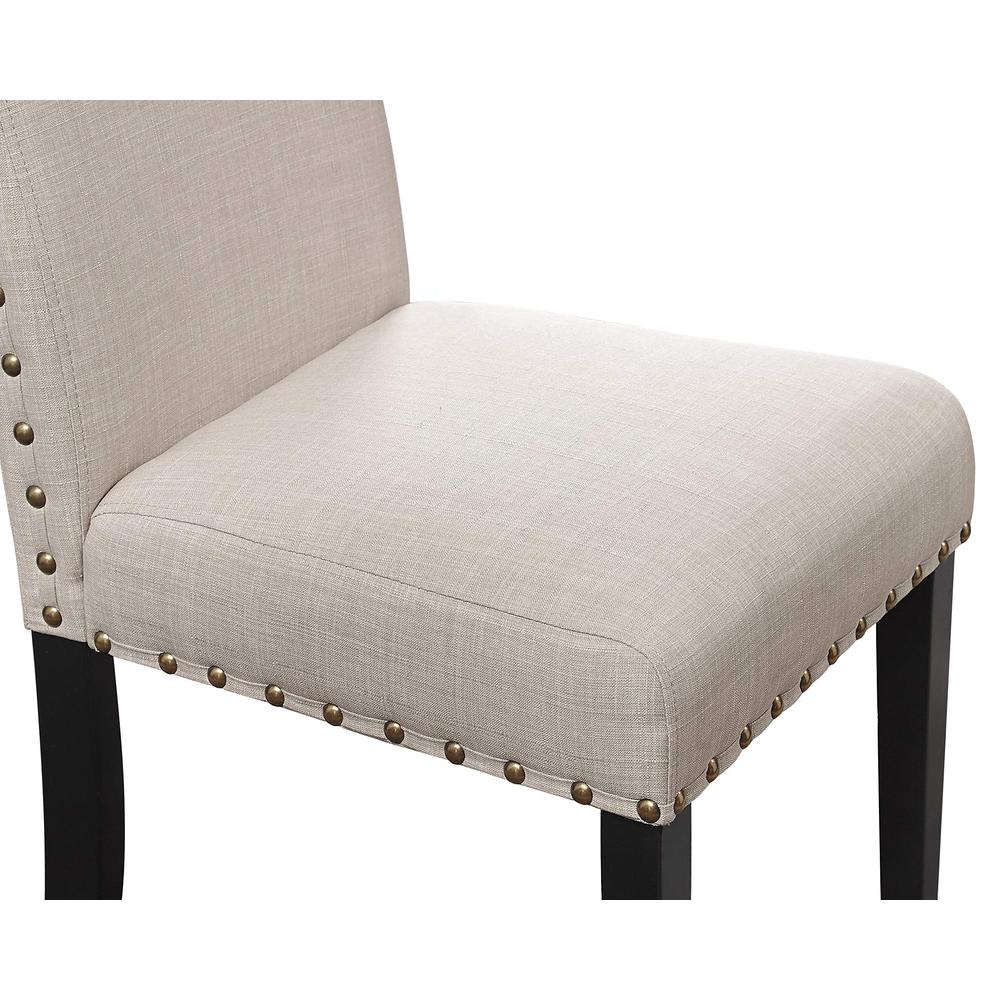 Crispin Natural Beige Solid Wood Dining Chair (Set of 6)