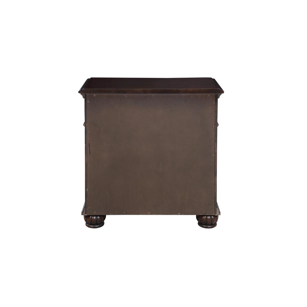 Furniture Maximus Solid Wood 3-Drawer Nightstand in Madeira