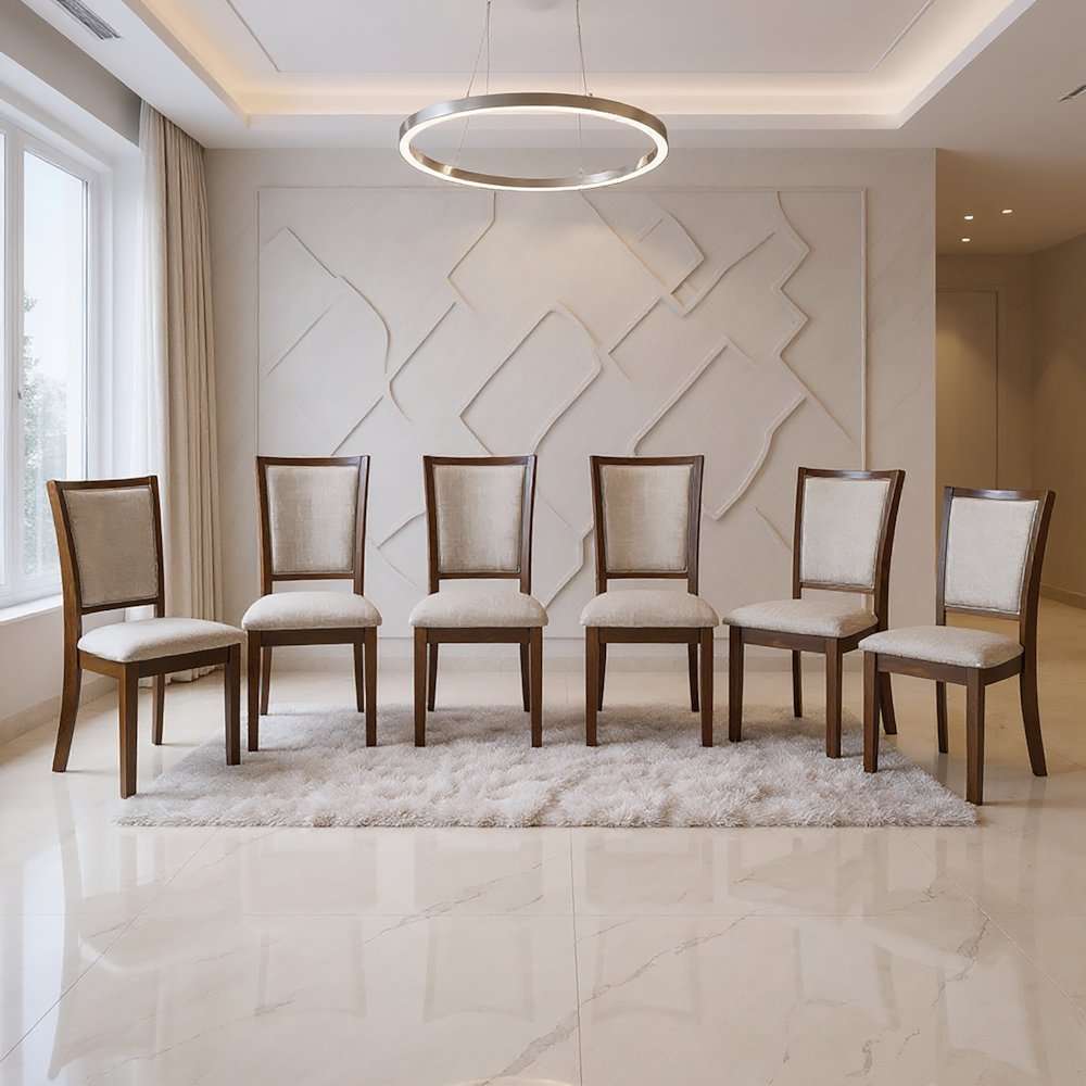 Amy Wood Dining Chair in Cherry (Set of 6)