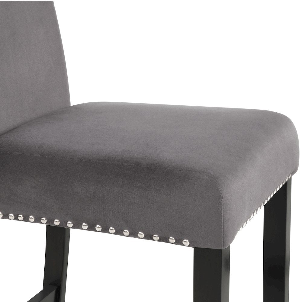Celeste Wood Counter Chair in Gray (Set of 4)