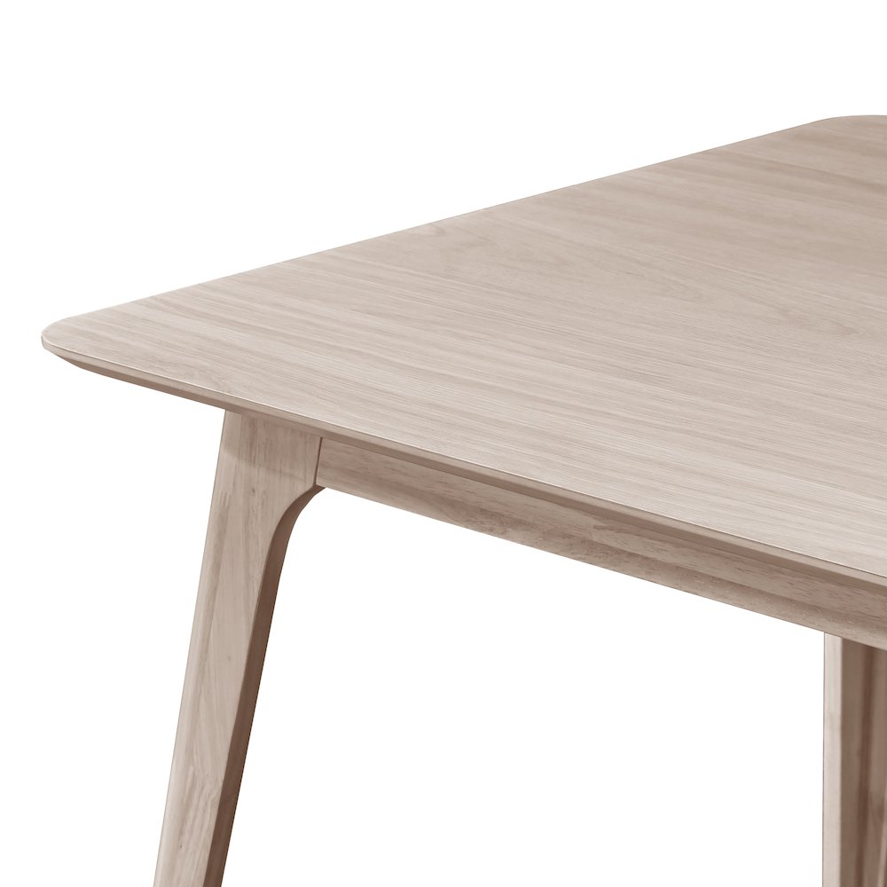 Oscar 60 in. Rectangle Wood Dining Table, White Ash