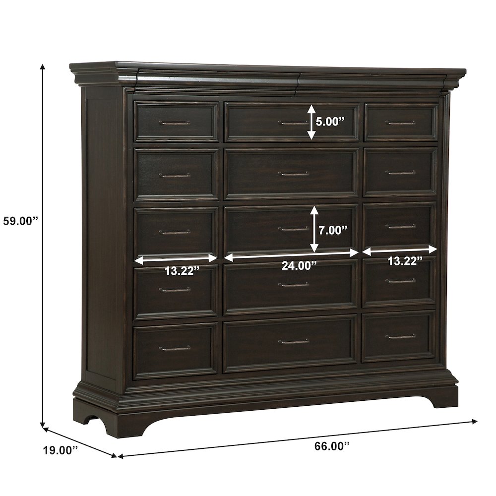 Caldwell 17 Drawer Master Chest