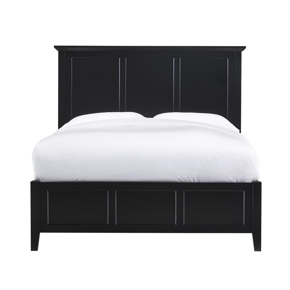 Paragon Four Drawer Wood Storage Bed in Black