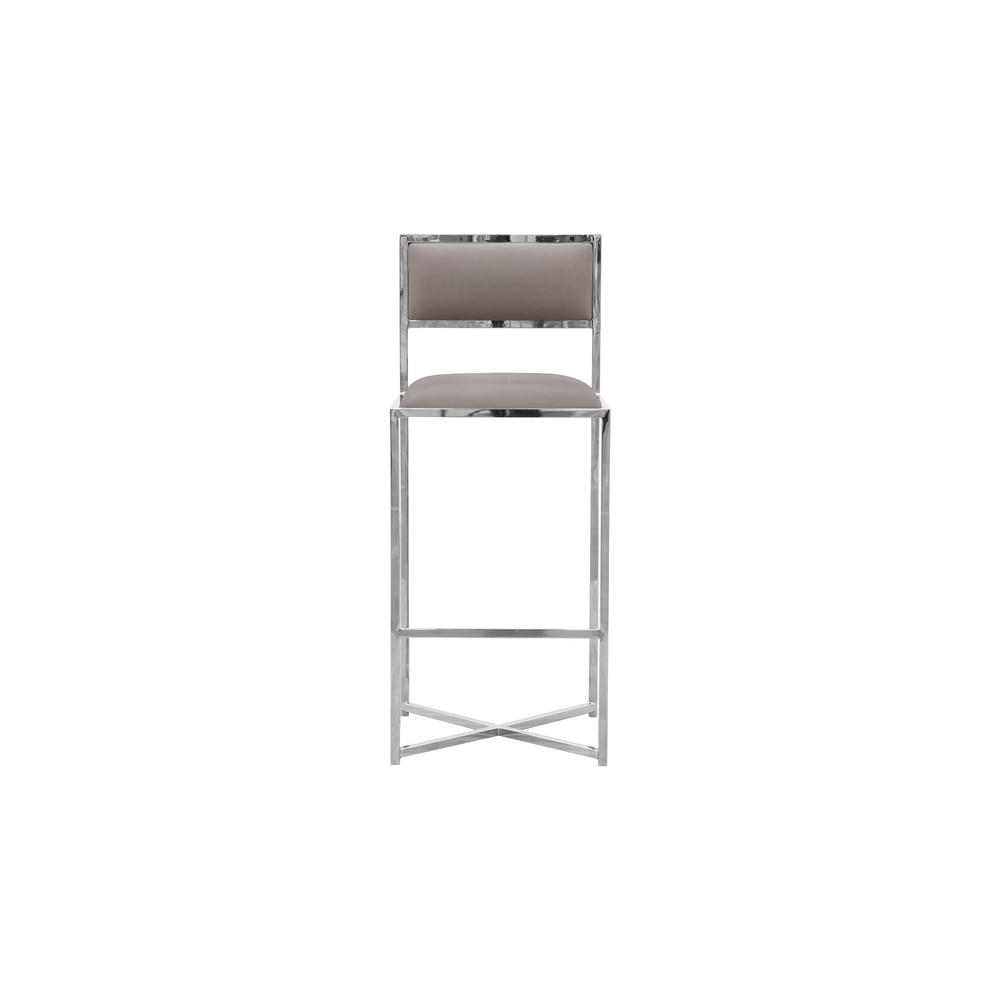 Amalfi X-Base Bar Stool in Taupe, set of 2