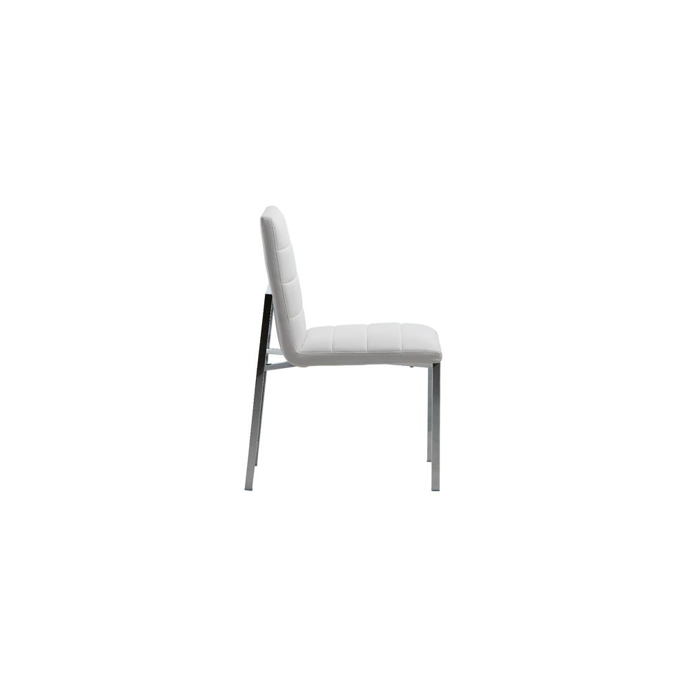 Amalfi Metal Back Chair in White, set of 2