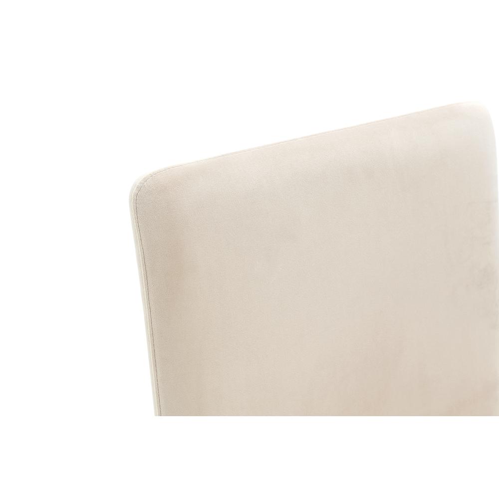 Winston Fully Upholstered Side chair in Sand Velvet, set of 2