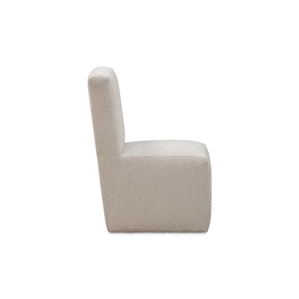 Liv Fully Upholstered Dining Chair in Brun Boucle, set of 2