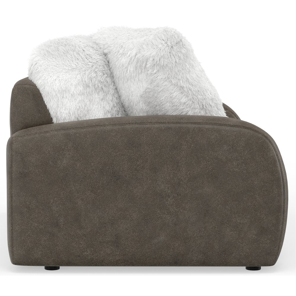 Snowball Loveseat in White Color