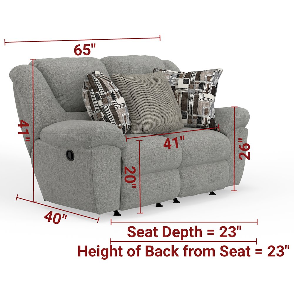 Trifecta Dual Rocking Reclining Loveseat