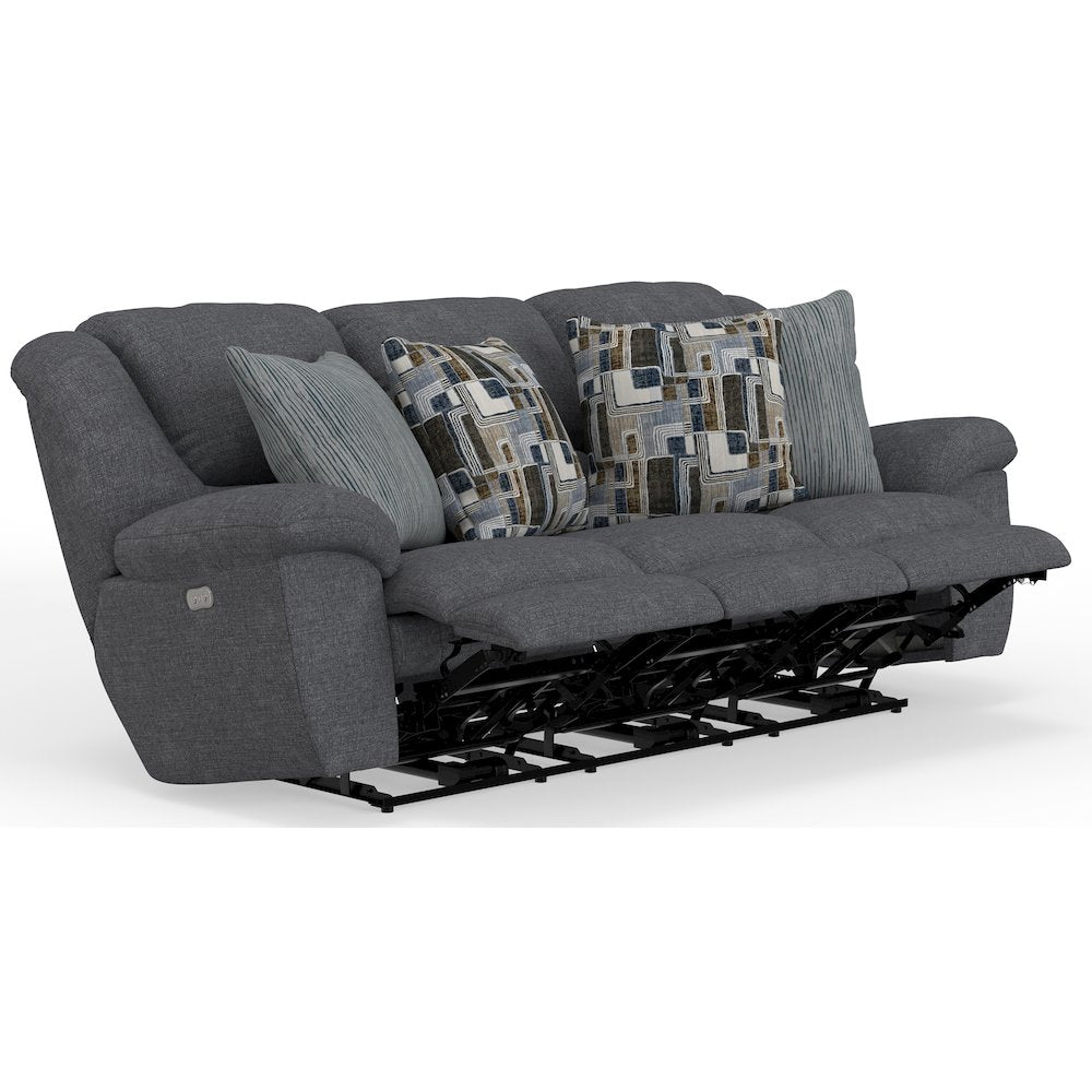Trifecta Power Reclining Sofa with 3 Reclining Seats and Drop Down Table