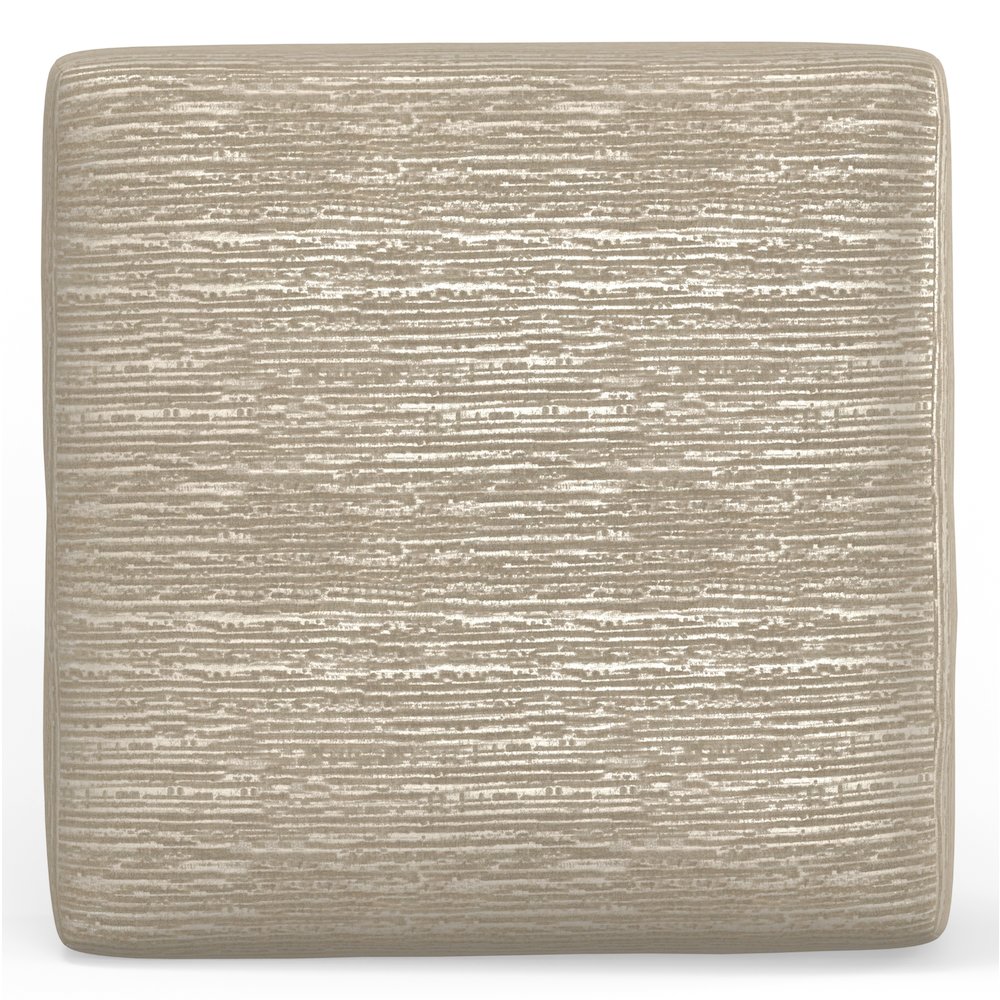Hyde Park Cocktail Ottoman in Brown Color