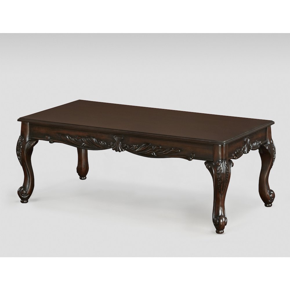 Hernen Carved Wood Frame Gray 5-Piece Living Room Set