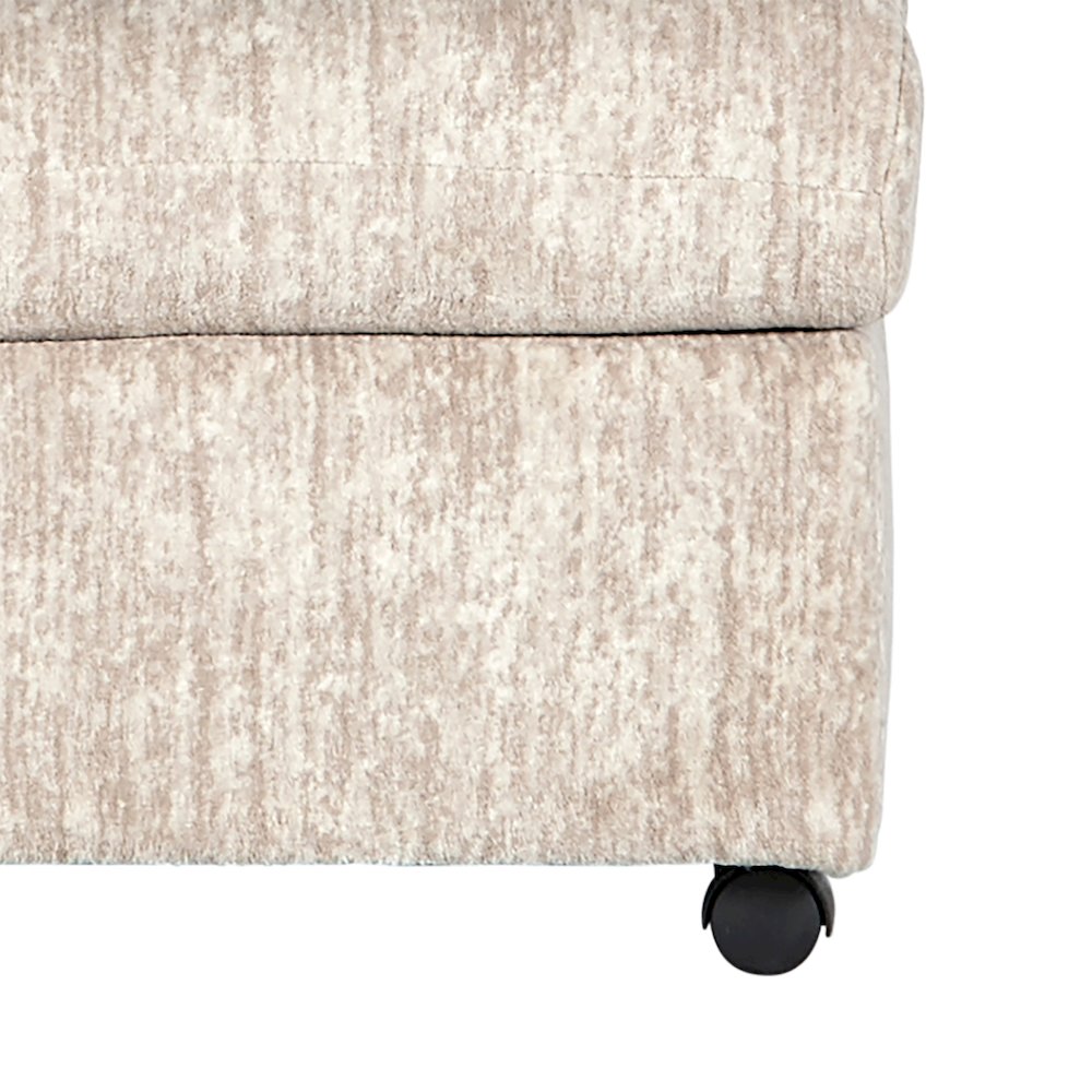 Nason Living Room Ottoman, Parchment