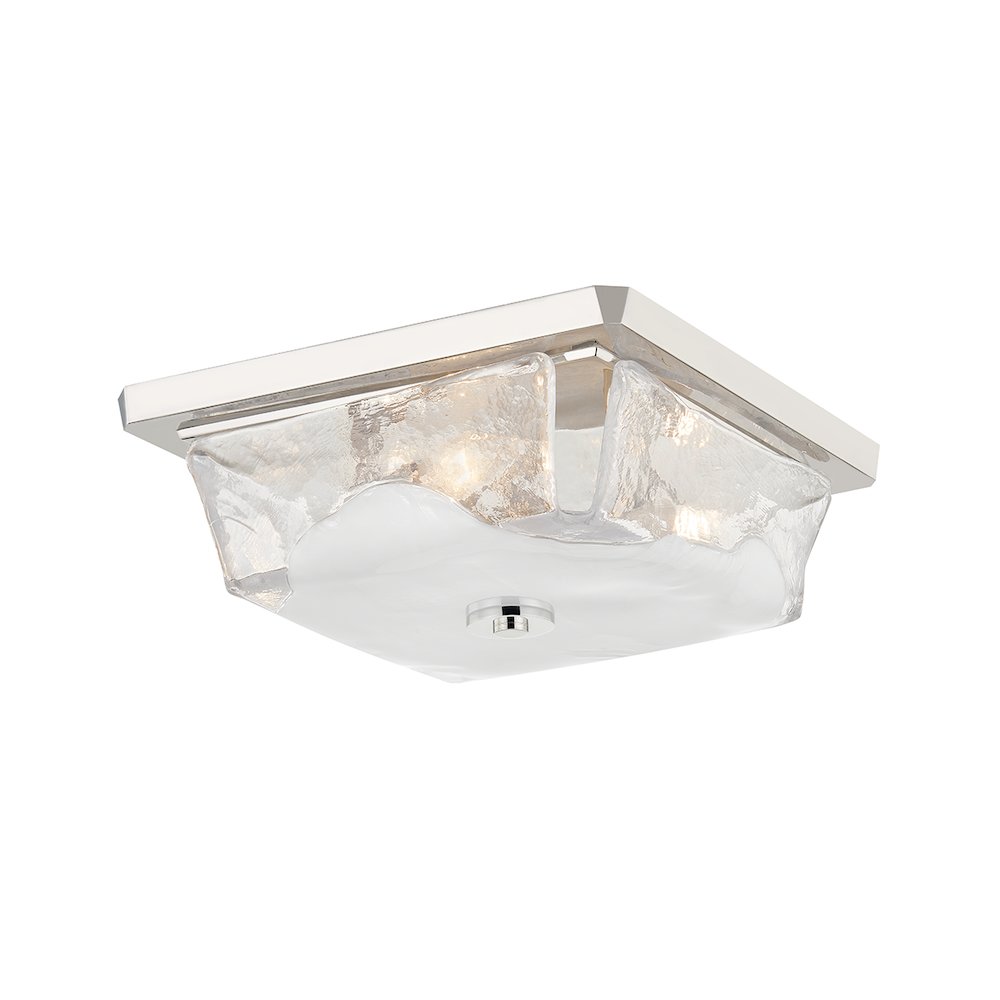 Hines Flush Mount, Polished Nickel
