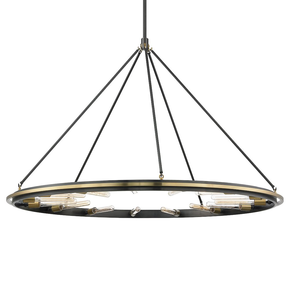 Chambers Chandelier, Aged Brass, Old Bronze
