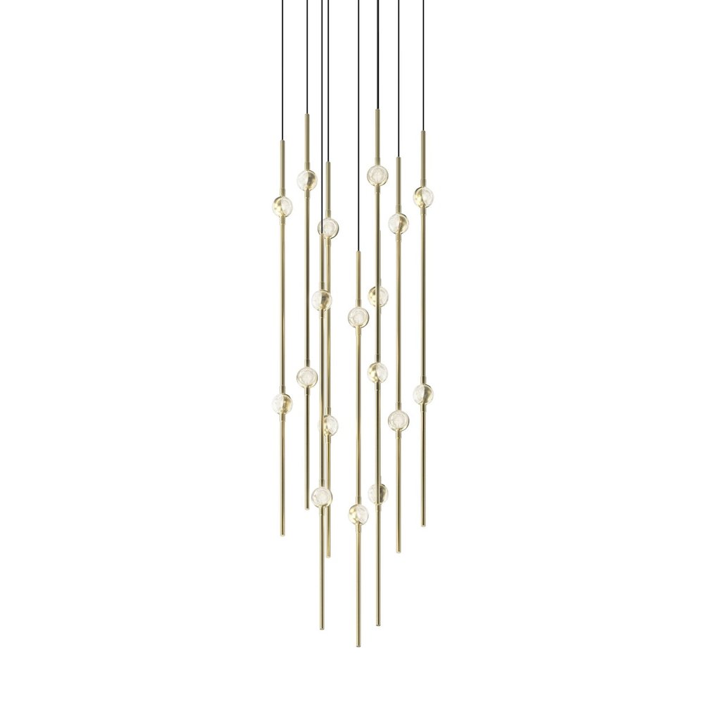 Constellation Pendant, Satin Brass