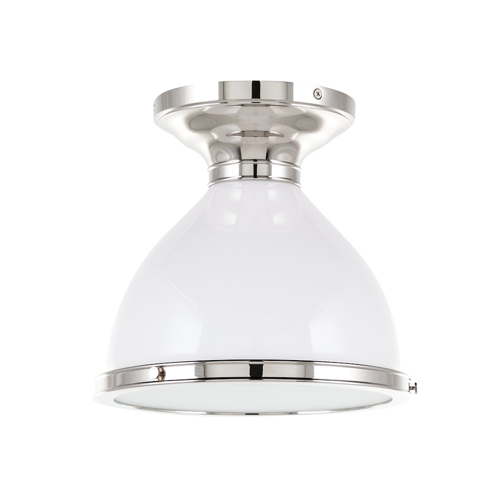 Randolph Semi Flush, Polished Nickel