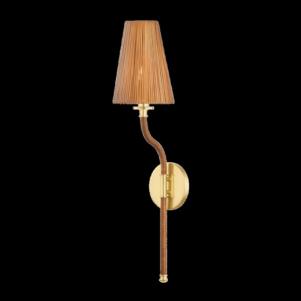 Atwood Wall Sconce, Aged Brass