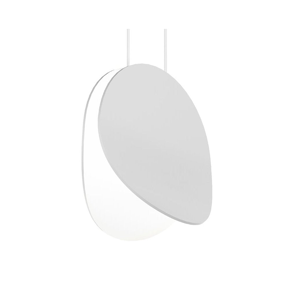 Malibu Discs Pendant, Satin White