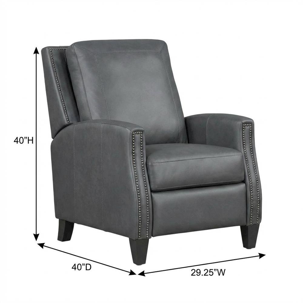 Hunter - Echo Grey Manual Pushback Recliner