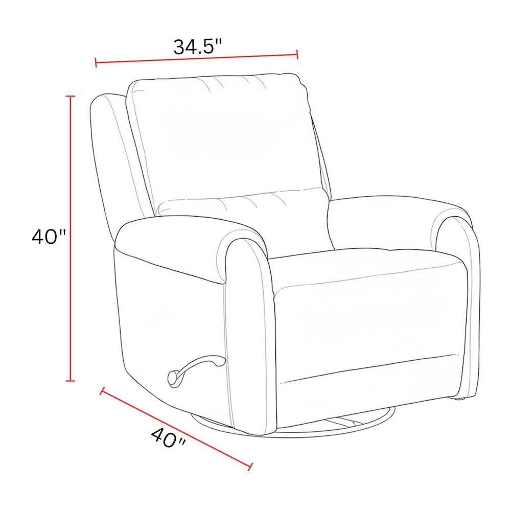 Gentry - Shadowplay Manual Swivel Glider Recliner
