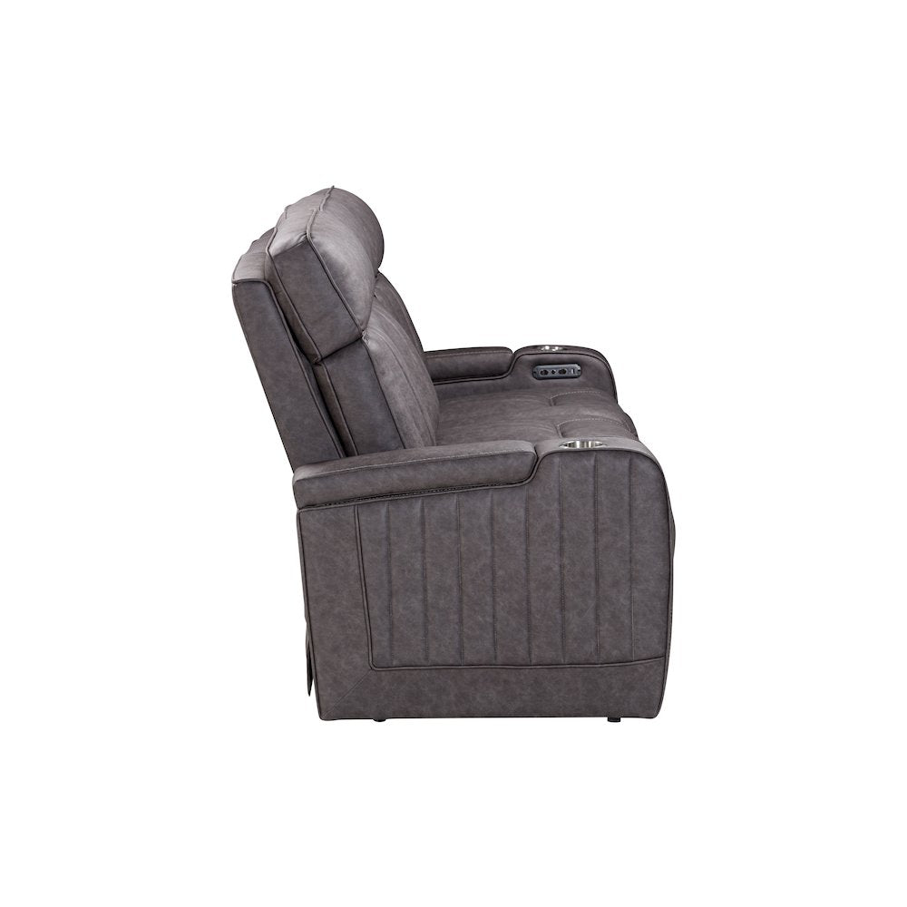 Equinox Mercury Power Reclining Sofa with Drop Down Table