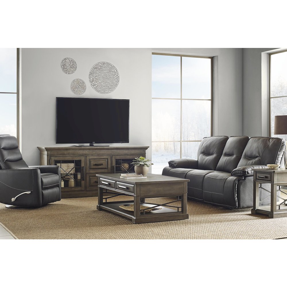 Spartacus - Black Power Reclining Sofa