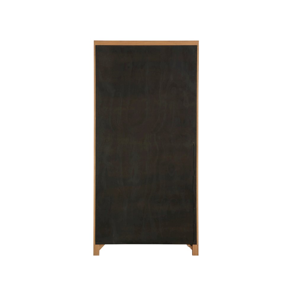 Zella Display Cabinet In Natural Oak Color