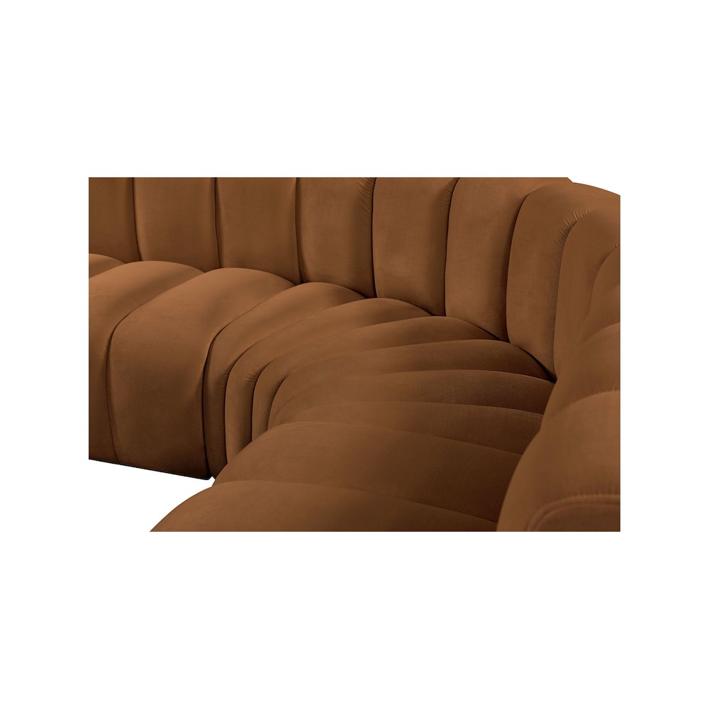 Arc Saddle Velvet Modular Sofa