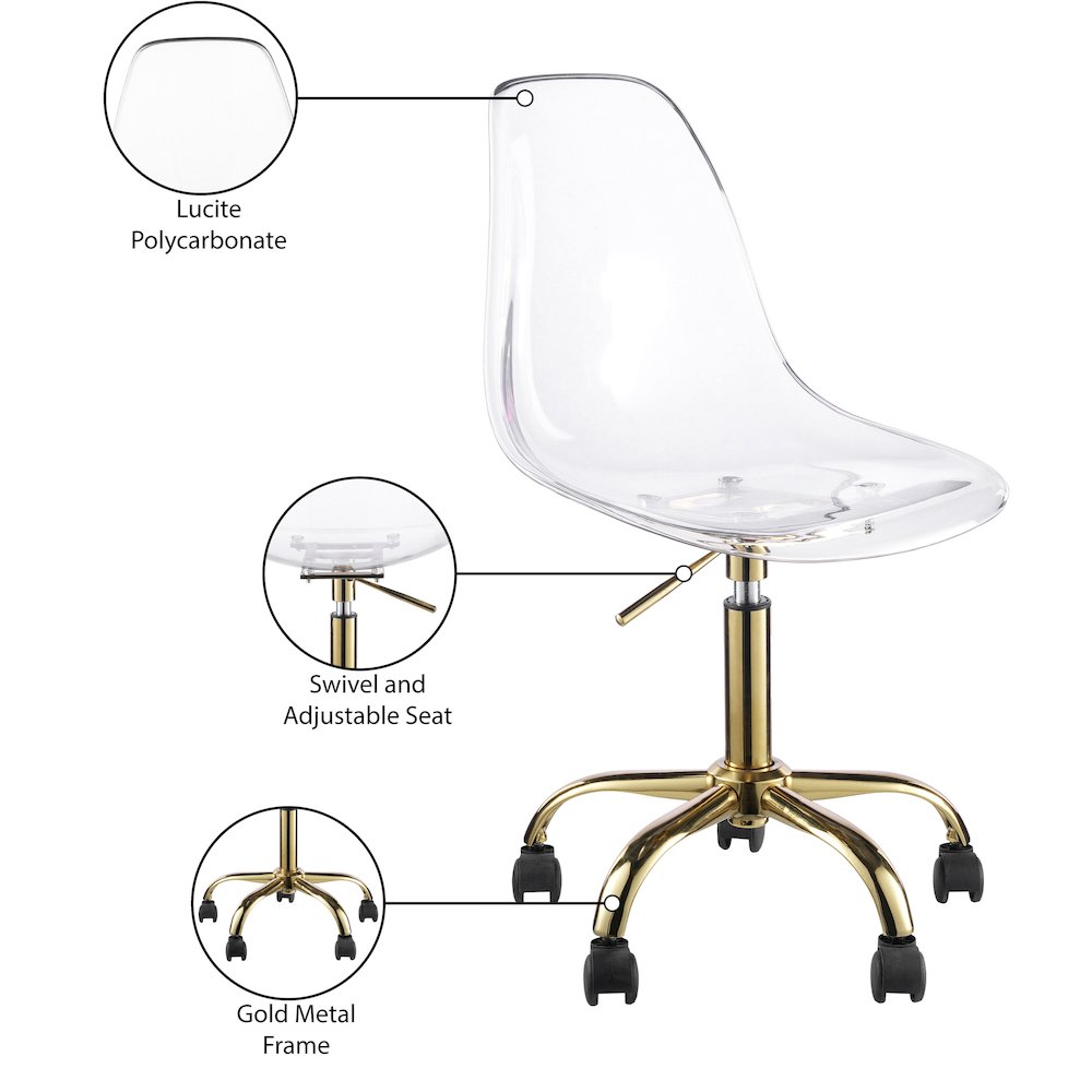 Clarion Gold Office Chair
