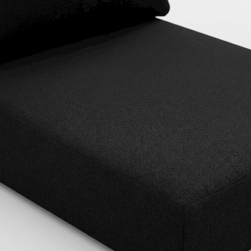 Contemporary Outdoor Fabric Armchair With Teak Style Finish And Pillow