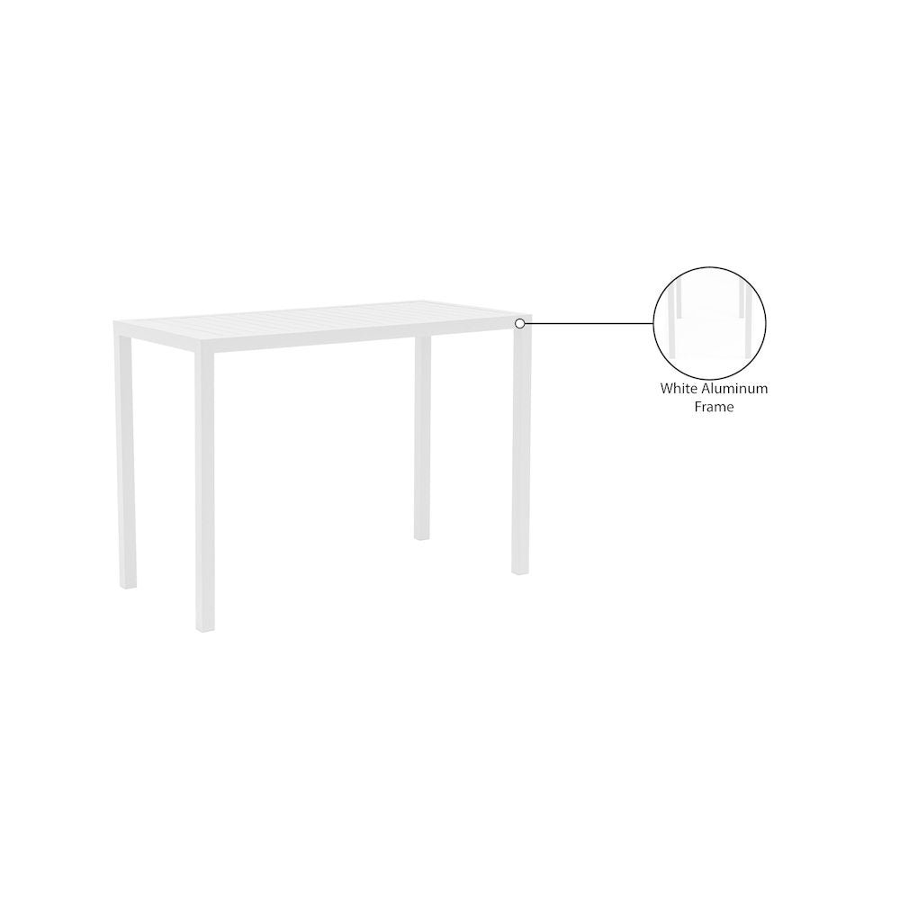 Maldives Outdoor Patio Rectangle Bar Table